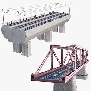 3D Railway Bridges Collection