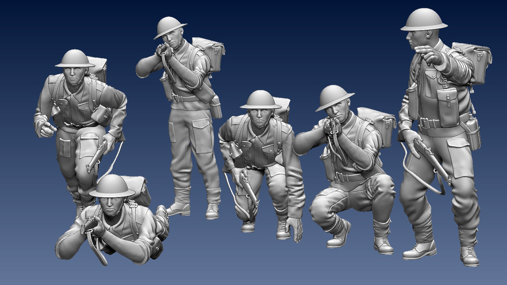 British Soldiers Ww2 3D Model - TurboSquid 1901644