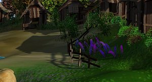 water plants trees 3d ma