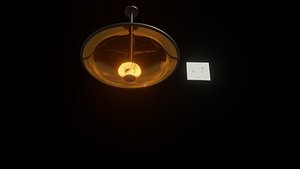 light switch with lamp 3D
