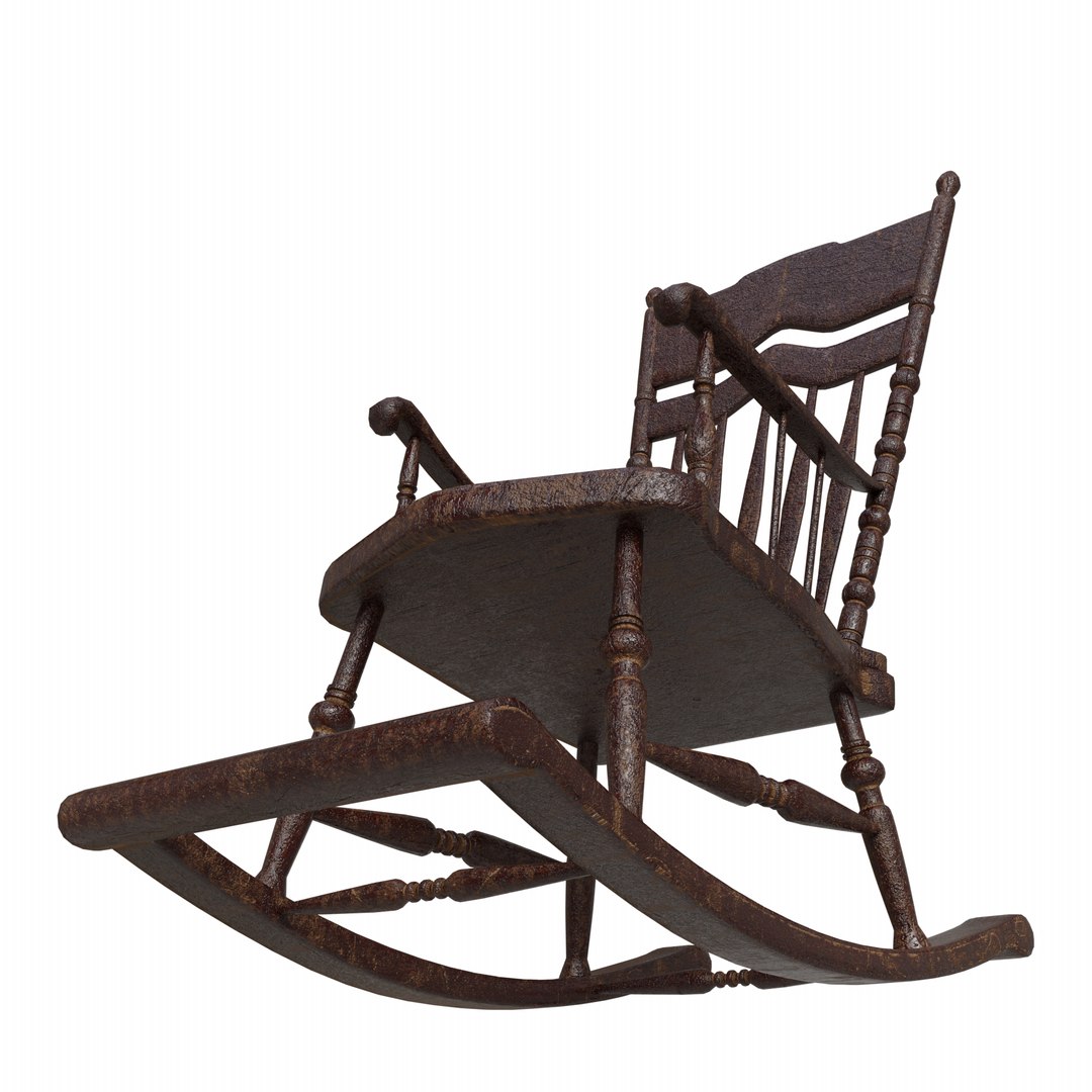 Old Rocking Chair Model - TurboSquid 2163096