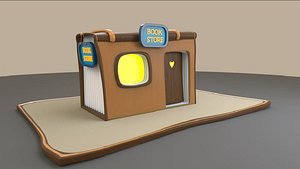 Cartoon Book Store house