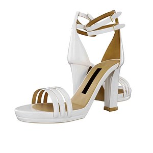 3D women sandals model