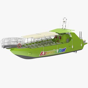 Moggaro 1800 Excursion Boat 3D
