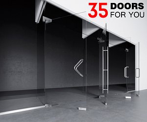 glass door 3D