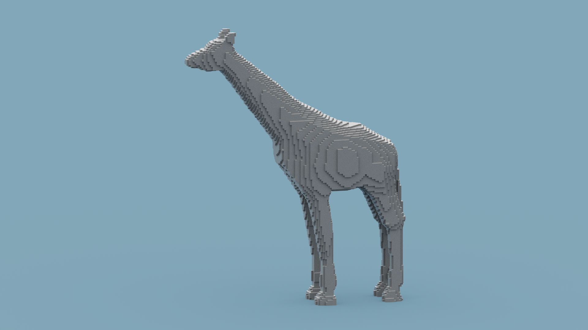 Voxel Giraffe Model - TurboSquid 2069090