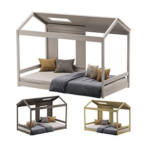 EUROCO Wood Twin Classic House 3D model
