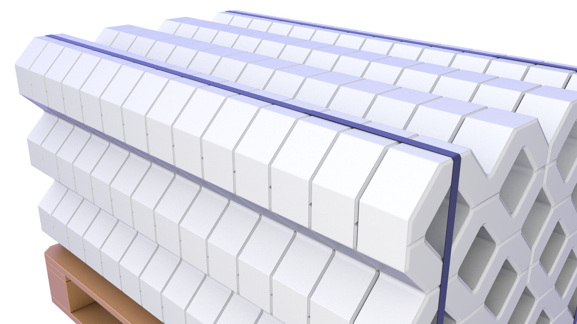 Pallet With Openwork Paving Slab 15 Model - TurboSquid 2003187