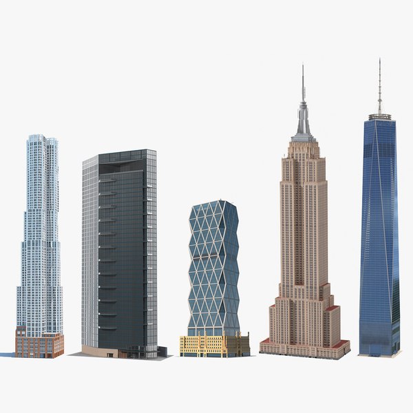 3D New York Skyscrapers Collection 3