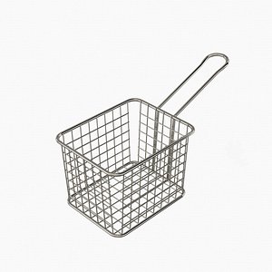 Waffle Grid Mini Fryer Basket Stainless Steel Small 1 count box