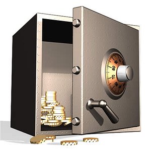 safe combination lock 3d model