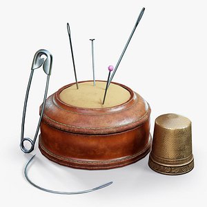 Needle Cushion Thimble Pins