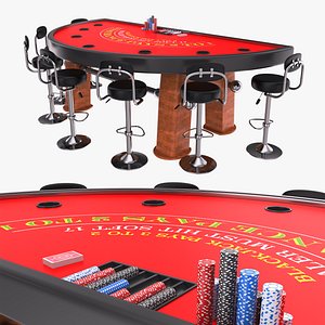 Blackjack Table - Red