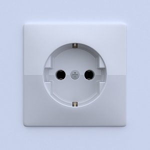 3d model of plug socket