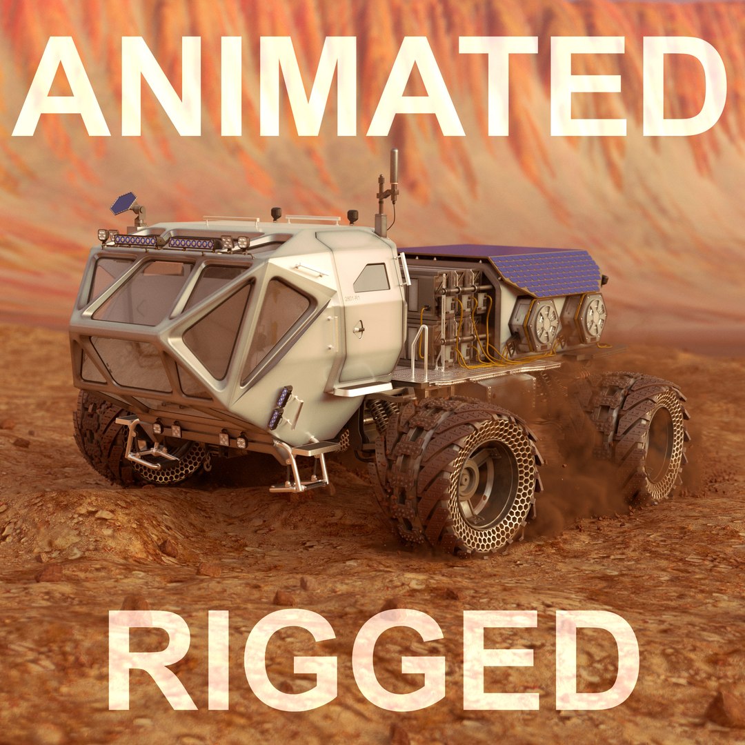 3D Martian Rover Rigged Animate - TurboSquid 1575871