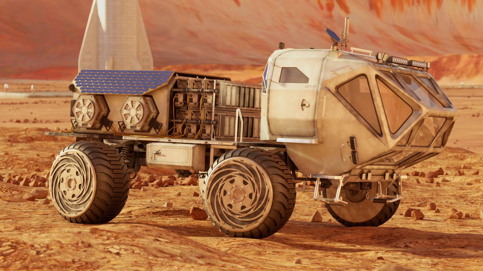 3D Martian Rover Rigged Animate - TurboSquid 1575871