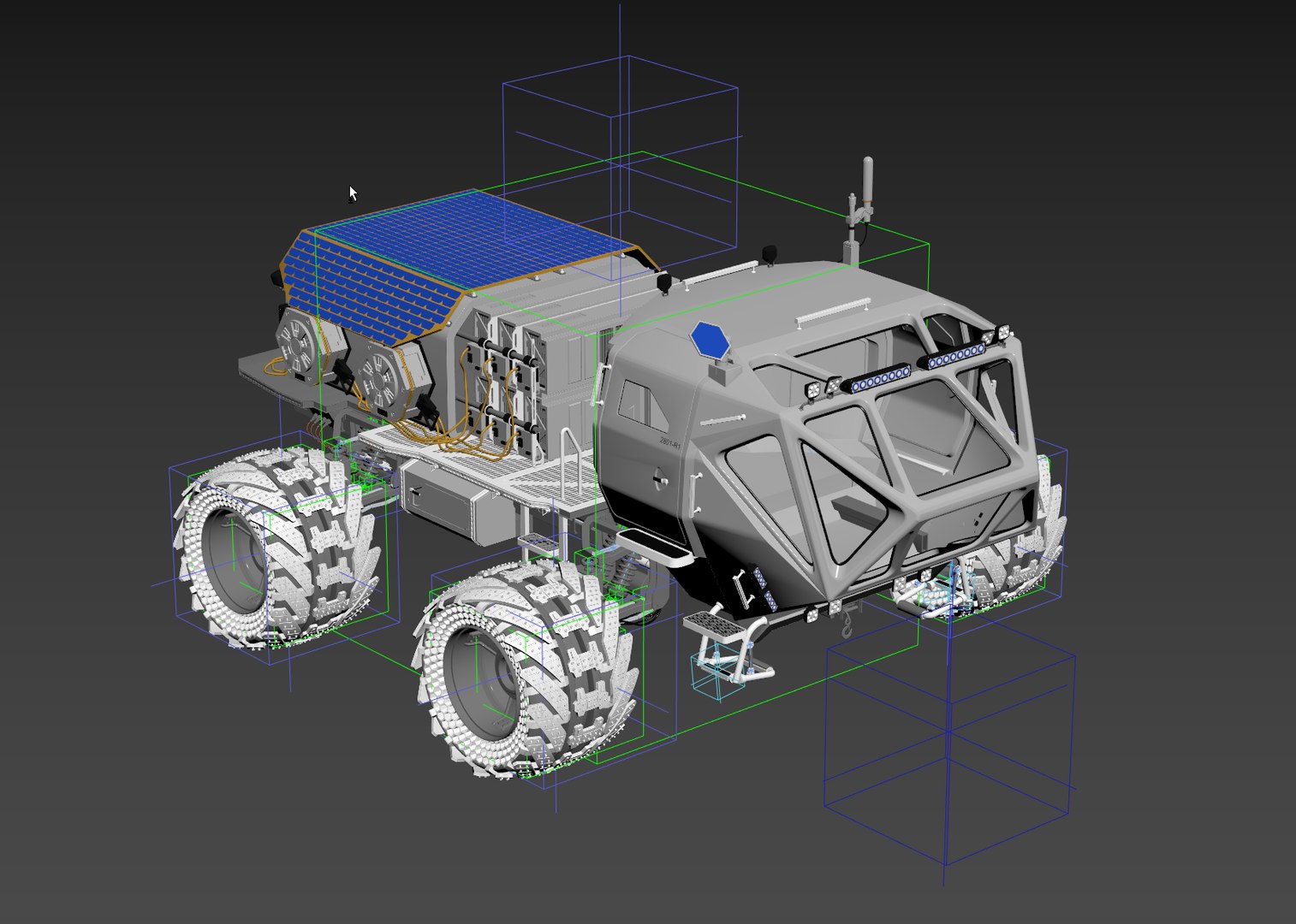 3D Martian Rover Rigged Animate - TurboSquid 1575871