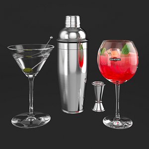 3D model Cocktails Martini
