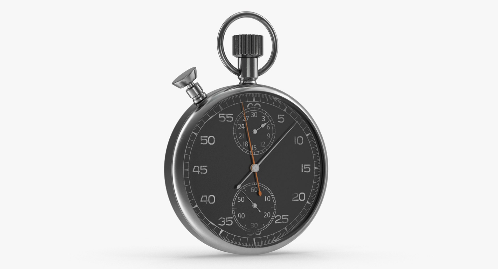 Vintage Stopwatch Generic 3D model preview