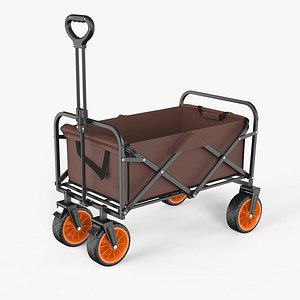 3D model Foldable Garden Wagon Cart