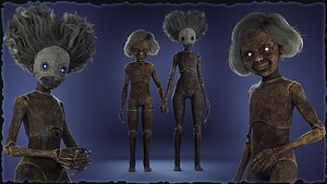 3D model Wood mannequins