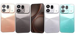OPPO Find X9s Pro All Colors 3D model
