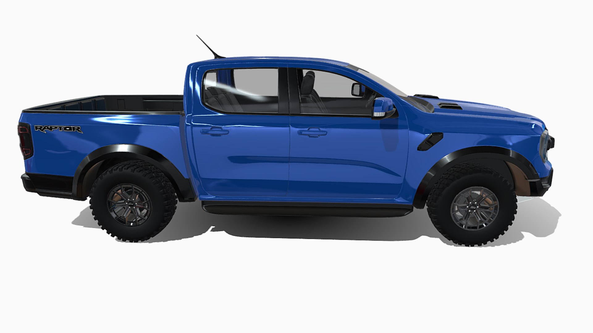 3D Ford Ranger Raptor - Blue - TurboSquid 2270657