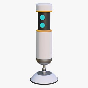 3D SciFi Security Pillar M1 model