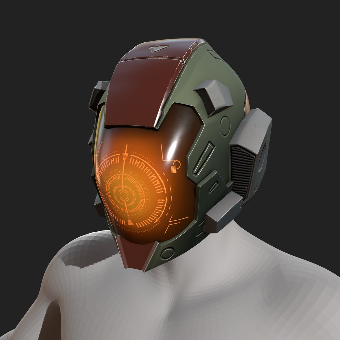 3D Helmet Sci Fi Model - TurboSquid 1496339