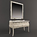 3d bathroom furniture washbasin model