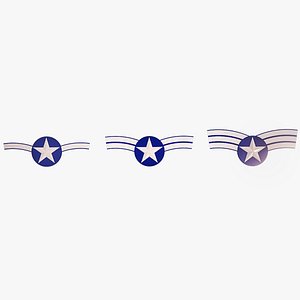 Military Ranks For Games - Wings & Star Shape