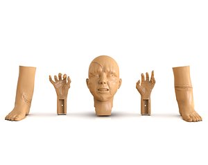 3D Diabolic Doll Parts