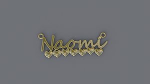 Jewelry Necklace Pendant Naomi Print