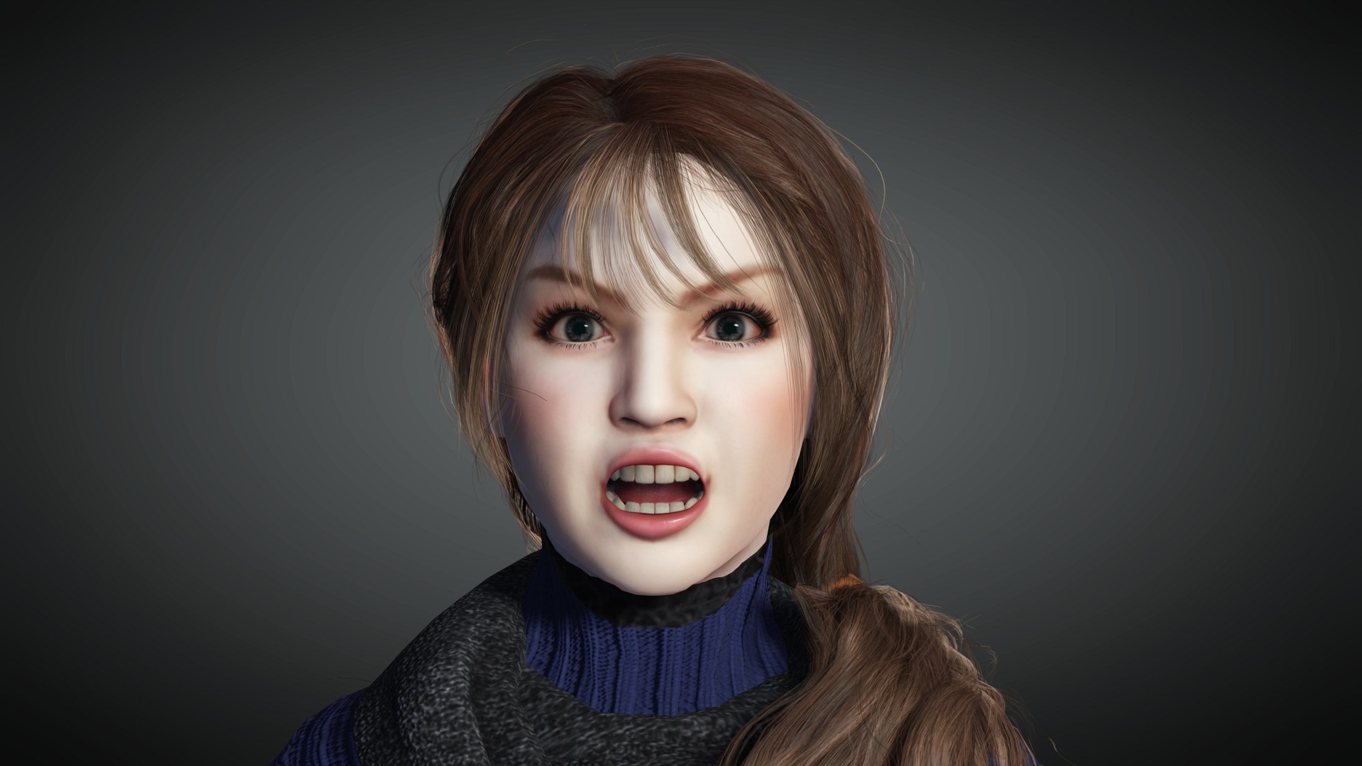 3d Realistic Female Character 01 Turbosquid 1888990