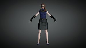 3D Realistic Female Character 01