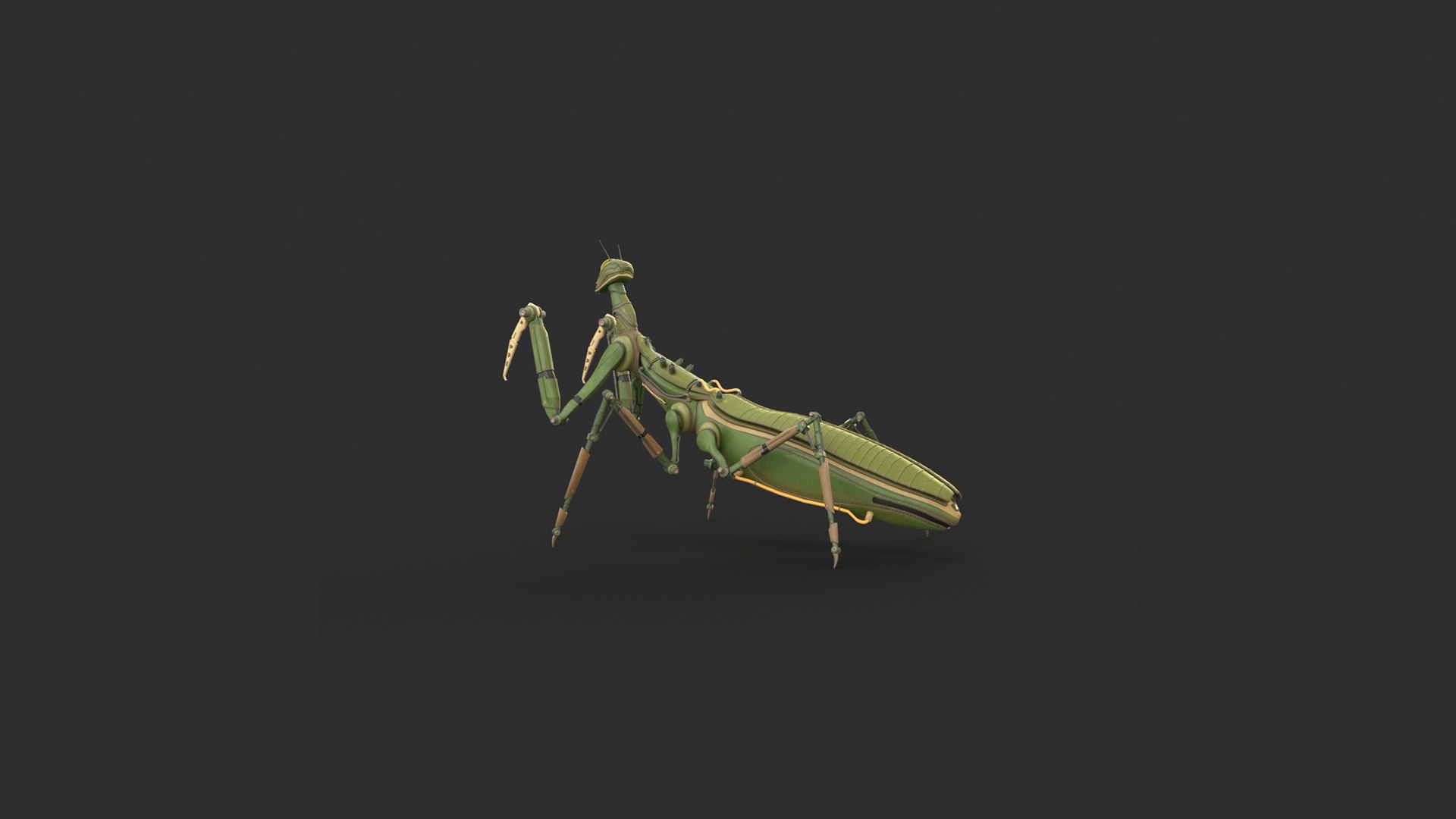 Robot Mantis 3D https://p.turbosquid.com/ts-thumb/bh/WiI5wo/ZR/mantis_09/jpg/1688482448/1920x1080/fit_q87/42426c759389f5bbb938f05ddbedd6770f302bd7/mantis_09.jpg