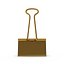 3D Gold Binder Clip(1)