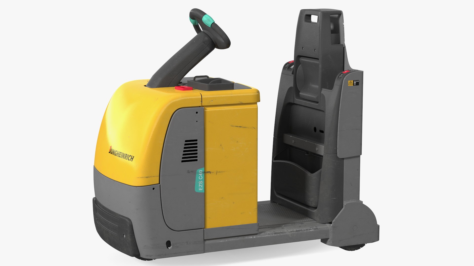 Jungheinrich EZS C40 Electric Tow Tractor Dirty 3D model preview