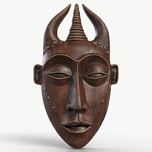 African Mask 006 Textured