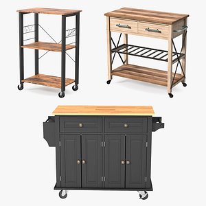 3D Kitchen Furniture Collection