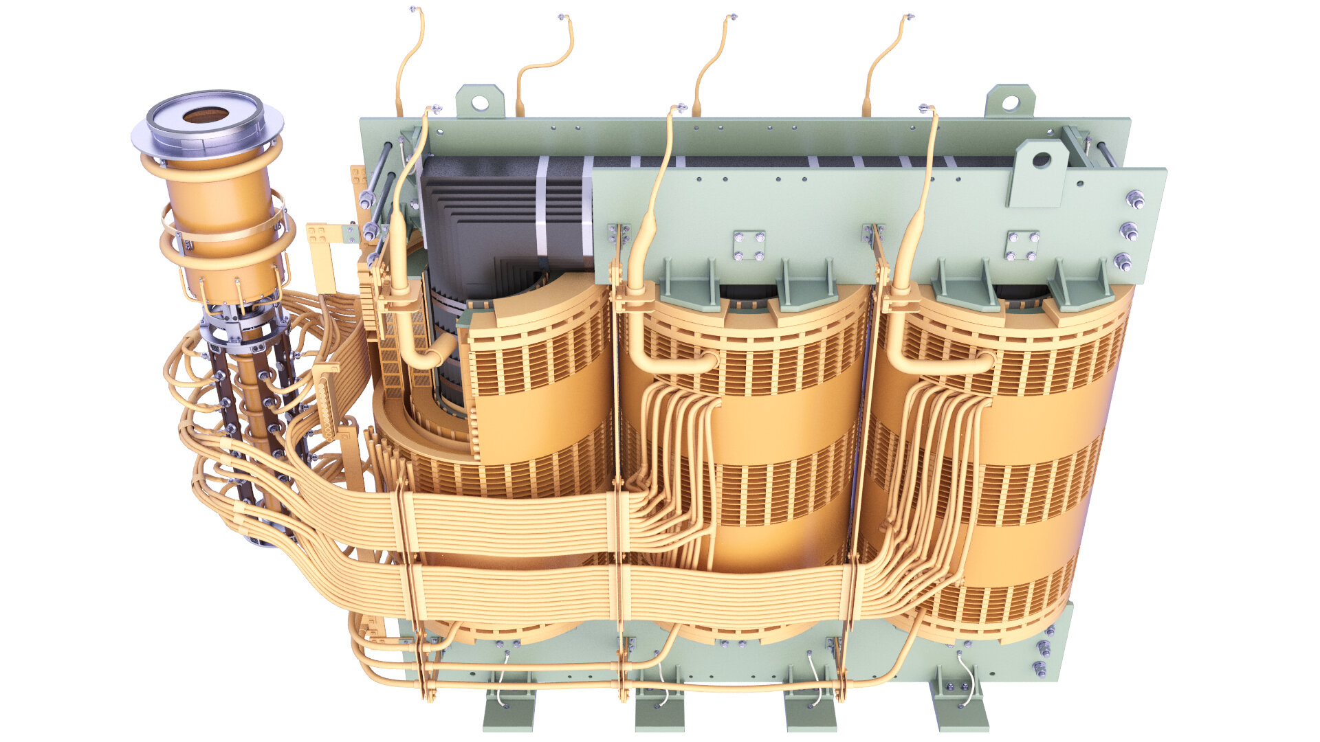 3D High Voltage Power Distribution Transformer Inside 46 TurboSquid