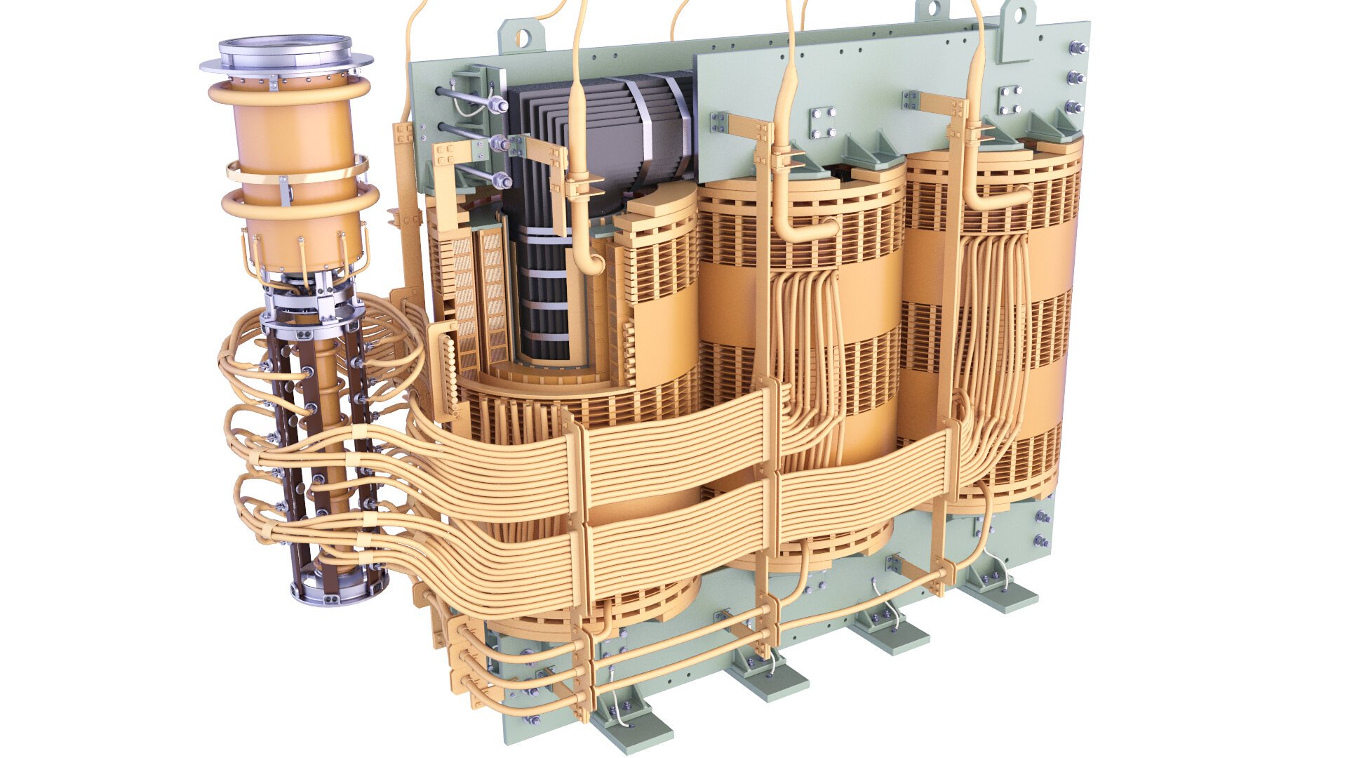 3D High Voltage Power Distribution Transformer Inside 46 TurboSquid
