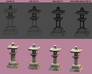 toro - japanese garden 3D model