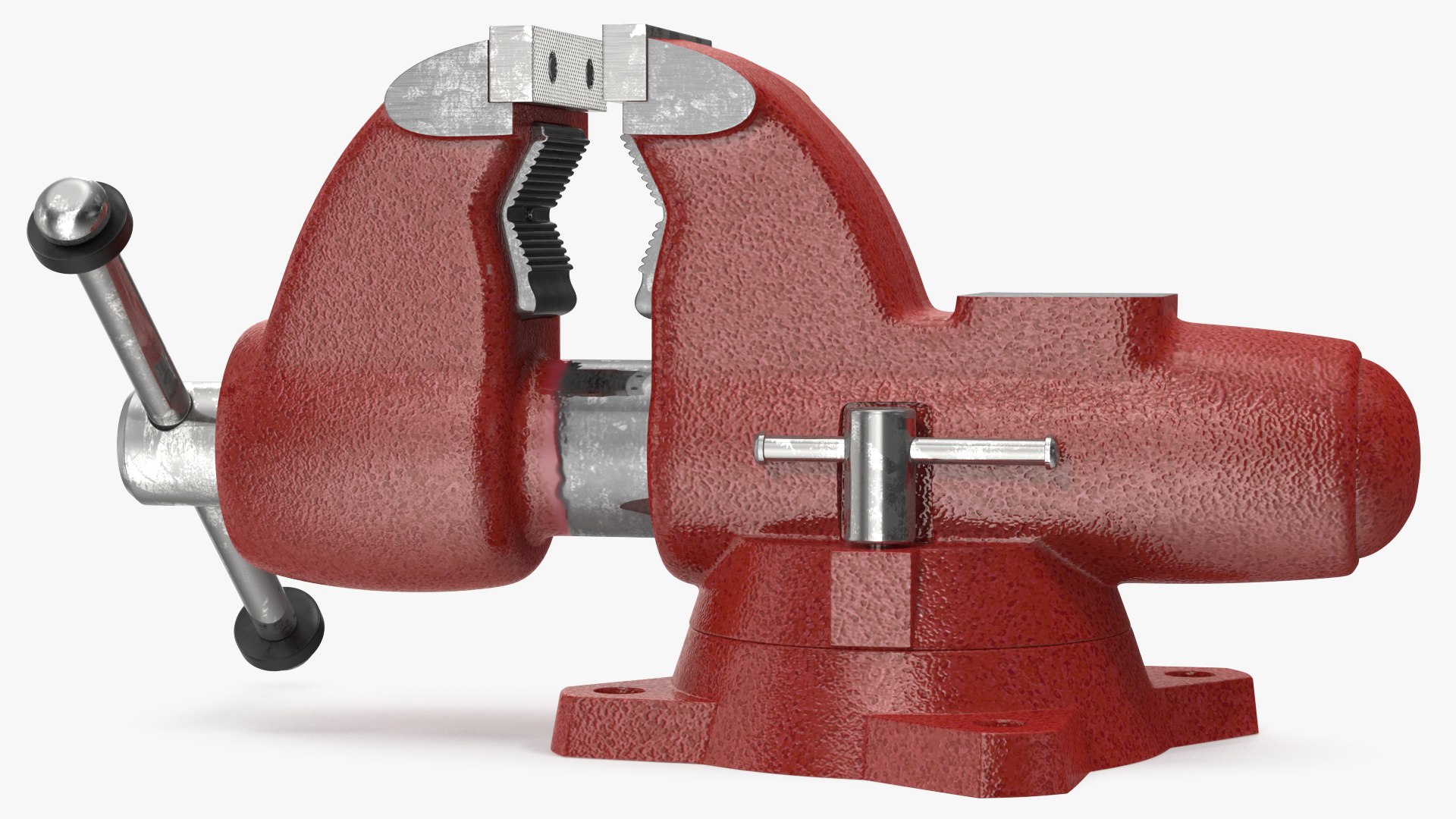 Multipurpose Pipe Bench Vise Rigged 3D model preview