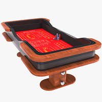 Craps Table - Red