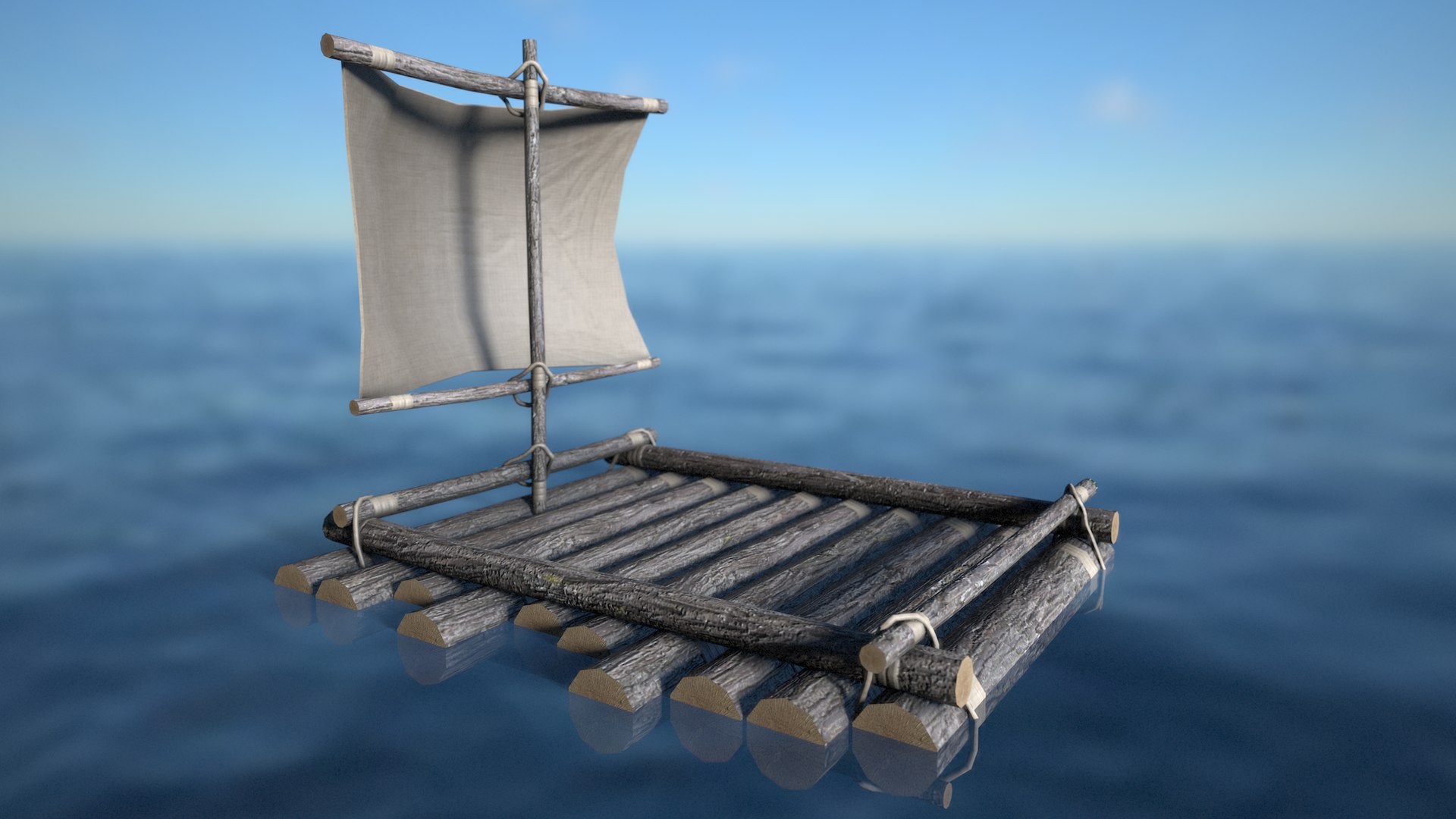 Raft 3d Model