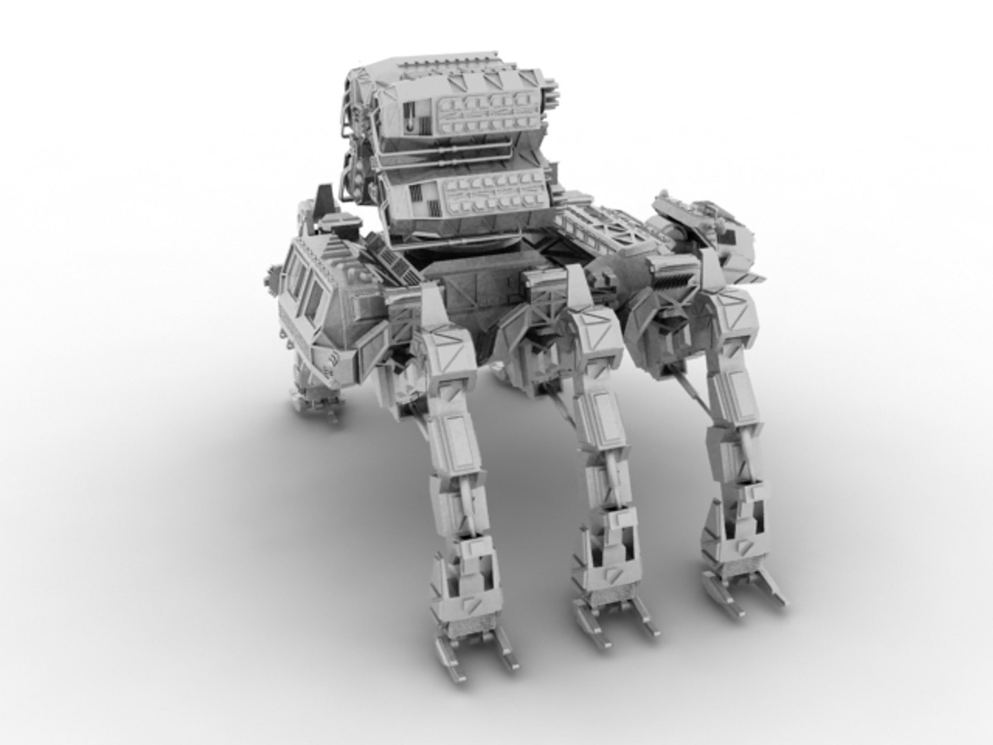 3d mecha robot model