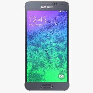 samsung galaxy alpha charcoal 3d 3ds