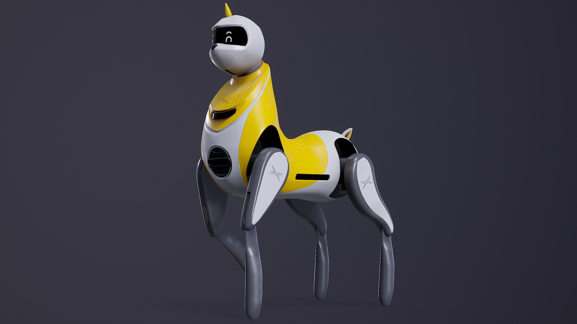 Robot Unicorn XPeng Concept PBR 3D https://p.turbosquid.com/ts-thumb/bi/CeyfNc/dt/r_viewport_002/png/1634429065/1920x1080/fit_q87/514e394cccda8ade439152fd460d7440d6ac72a3/r_viewport_002.jpg