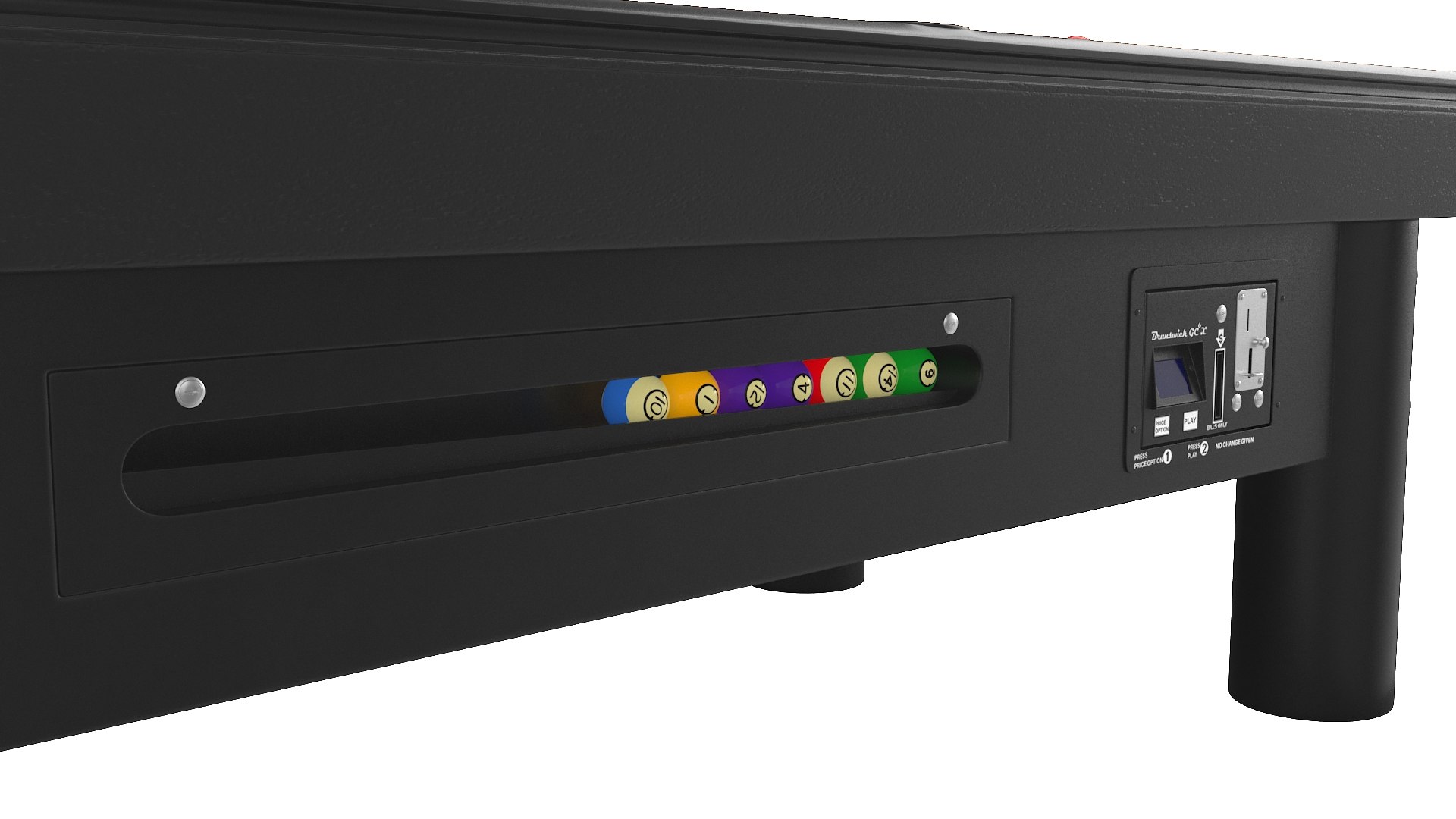 3D Model Public Pool Table Red - TurboSquid 2218459